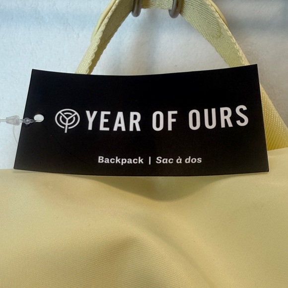 NEW Year of Ours x FabFitFun YOS Yellow Nylon Backpack BNWT Spring 2026 - Picture 2 of 11